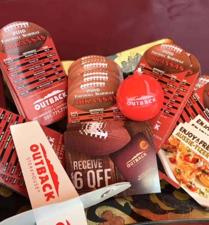 promotional materials for outback steakhouse