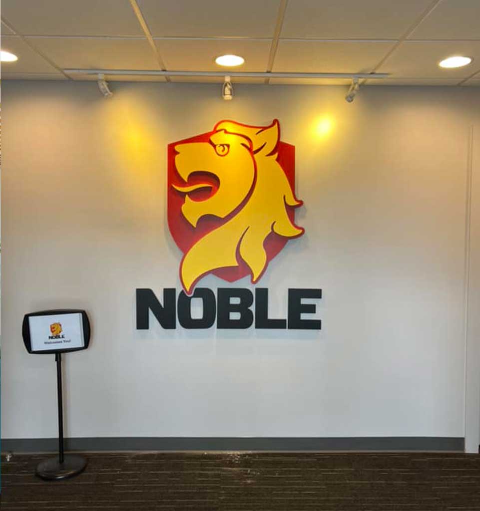 noble office sign