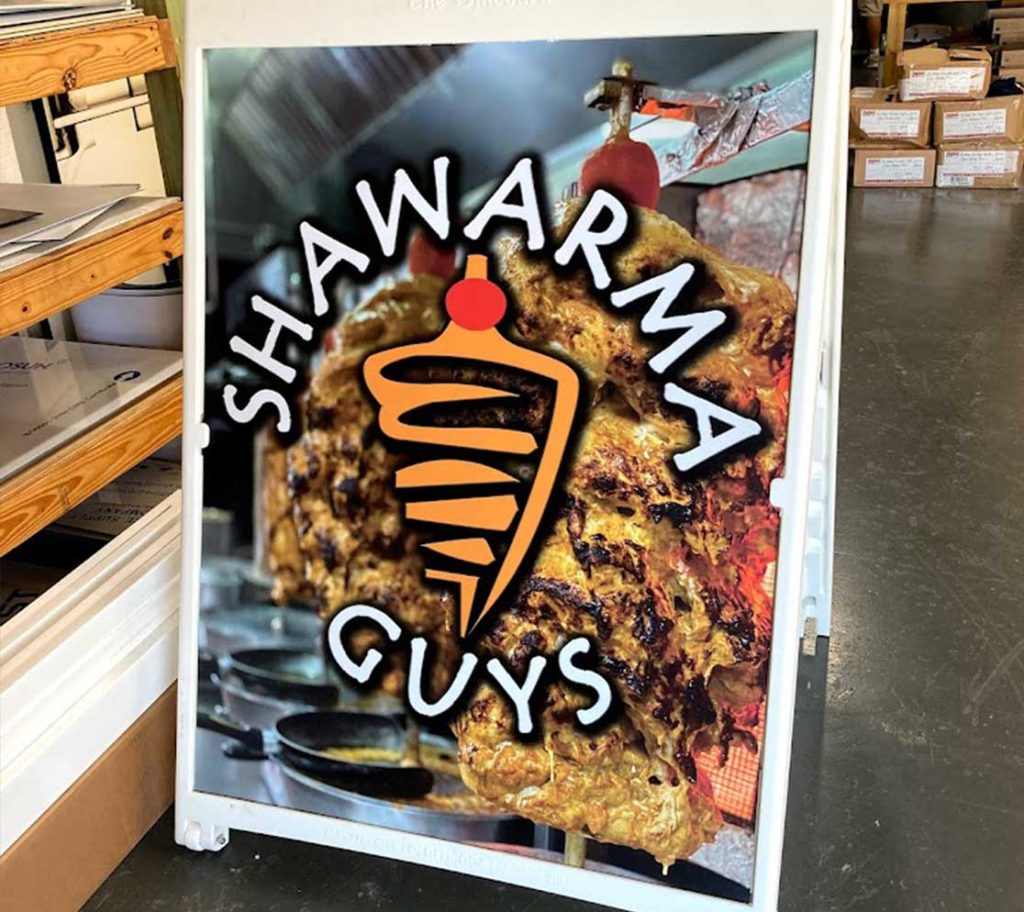 A-Frame for Shawarma Guys