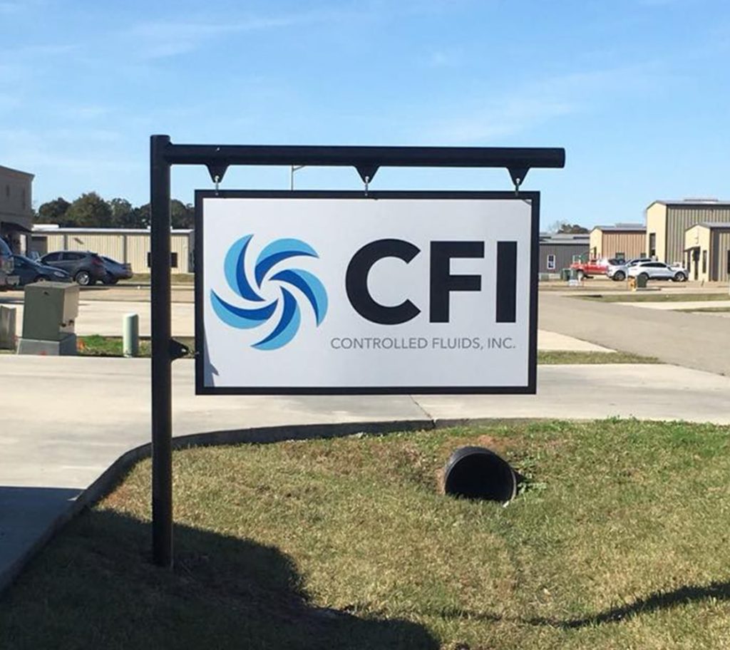 CFI Welcome Signage in front of office