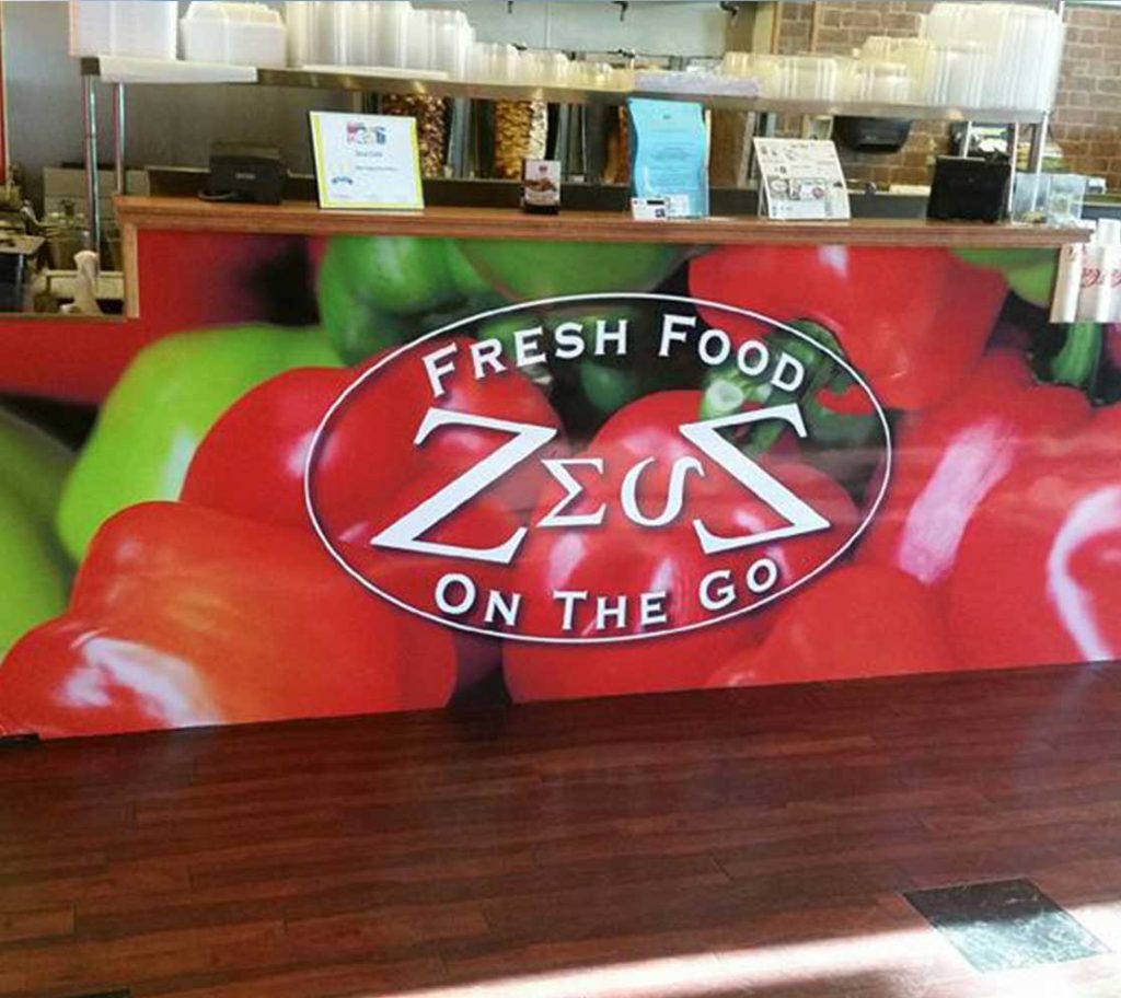 Interior Wrap for Zeuz Fresh Foods