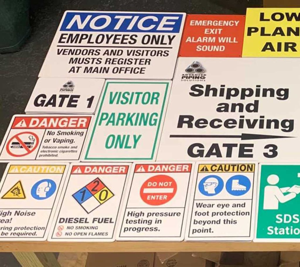 Safety Signs for Plant