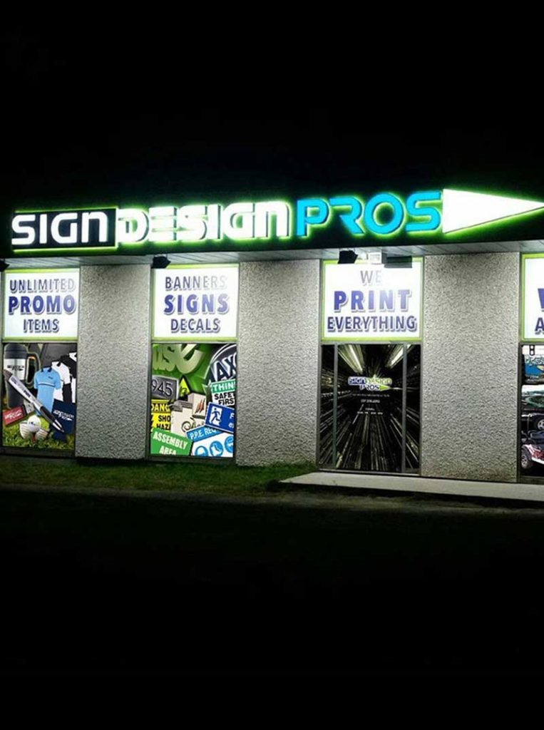 sign design pros exterior backlit signs
